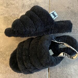 UGG Fluff Yeah Slide Black